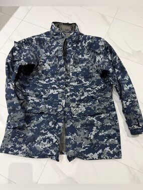 Digital Navy Camouflage Gore-Tex Field Jacket